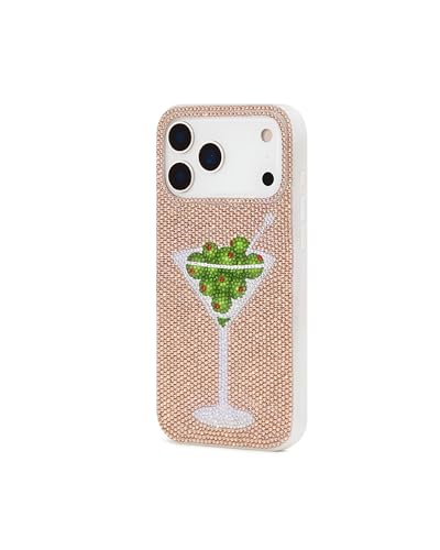 Image of JW PEI Olive Martini Artificial Crystal Phone Case - Gold