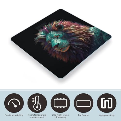 Báscula Digital de Baño RLDOBOFE con Plataforma de Vidrio miniatura 3