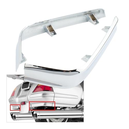 Carénages latéraux de sacoches GL1800 de 2001 à 2011 en ABS chromé pour moto GoldWing