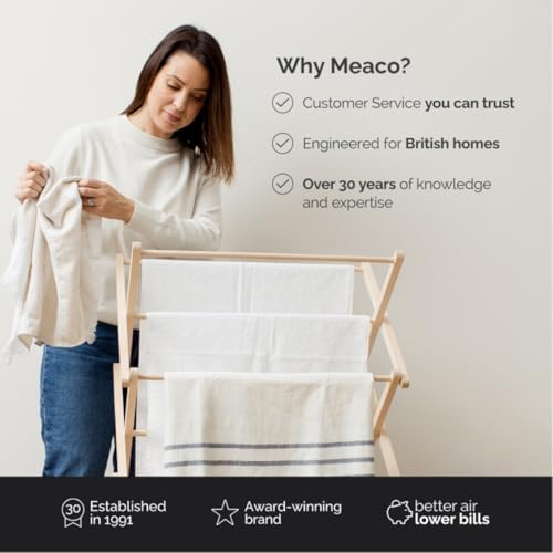 Meaco Portable Dehumidifier DD8L - Compact Desiccant Dehumidifier - Best For Small Homes & Spaces - Prevent Condensation, Mould & Damp - 18 x 35 x 50 cm White - Image 7