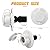 AICEL RV City Water Inlet, RV Water Inlet Connection with Check Valve, RV City Water Flange Inlet Replacement, Flusher Water Inlet Connector Car Accessories Parts for Camper Trailer RV (White)