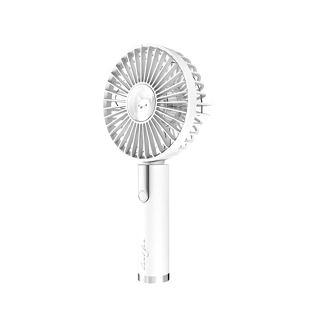 TAZIZI Portable Fan Handheld with Battery USB 3 Speed USB Cable Powered for Travel Room Household with Integrated Rechargeable Battery