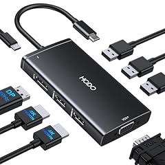 Black 8 Port USB C Docking Station