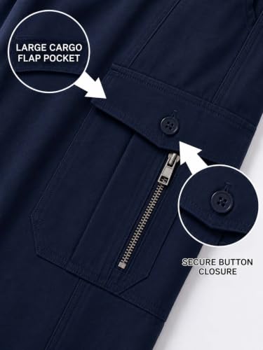 Image of Lymio Men Cargo | Cotton Cargo Pants for Men | Regular Fit High Rise Solid Pants (117-120)