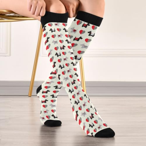 Image of Fisyme Socks for Women Men Warm Comfort Athletic Crew Running Hiking Cycling Compression Socks