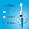 RCA Sonic Electric Toothbrush for Adults – Battery Powered Toothbrush with Extra Brush Head, Spin Brush Toothbrush for Travel - Blue