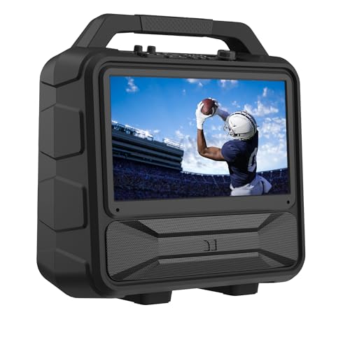 Image of Monster Vision 2 | Portable Entertainment System with 15.6 inch 1080p Display & 60W Speakers | up to 25 Hours of Playtime | Dual HDMI Ports | Includes USB-C to HDMI Cable | ATSC Tuner for Portable TV use