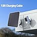 XUMIUZIY 12W Solar Panel Charger for XL Camera, Solar Panel Charger Support 360 Adjustable Bracket IP66 Weatherproof with 9.8ft Charging Cable for Type C Micro USB Devices