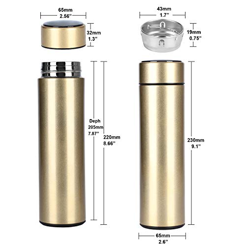 Smart Thermos Bottle Temperature Display