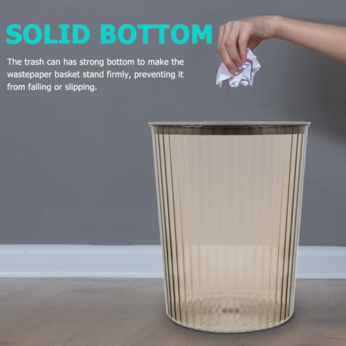 Caneca de basura gris de gran capacidad para dormitorio y baño miniatura 5