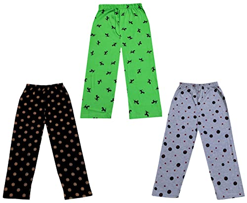 Image of KAYU Kid's Boy's and Girl's Printed Cotton Regular Fit /Track Pant |Pyjama [Pack of 3]