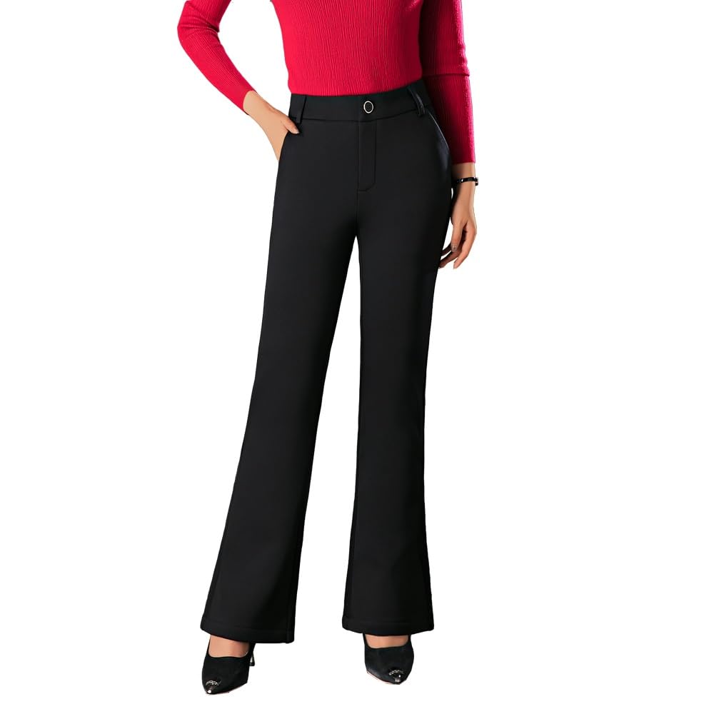 BOMEGA Women's high Waisted Slimming Pants with Pockets, Tall, Compact, Suitable for Casual wor