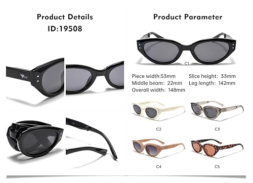 Classic Cat Eye Foldable Sunglasses4