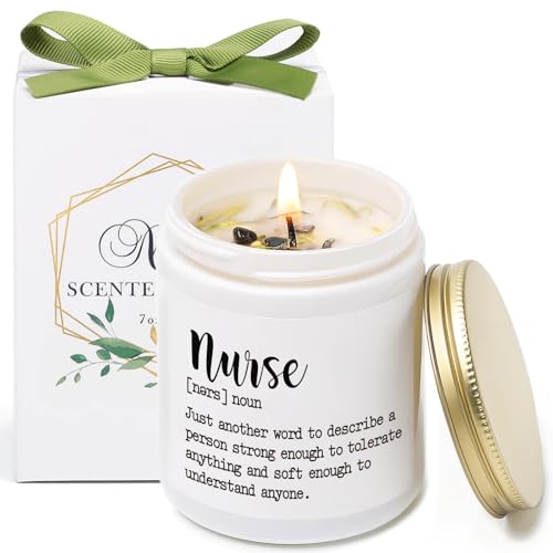 Nurses Week Candle Gifts for Nurse Nursing School Graduation Gift Cool LPN RN Gifts for Nursing Students Nurse Practitioner New Future Nurses 7oz Vanilla Lavender Scent