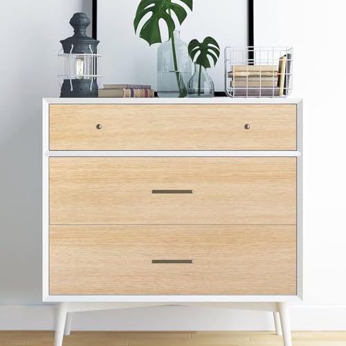 Image of HOME13 Self Adhesive Wood Vinyl Wallpaper Waterproof Old Furniture for Wall, Wall Stickers Door Wardrobe Desktop (Oak Wood, 12X86 in)
