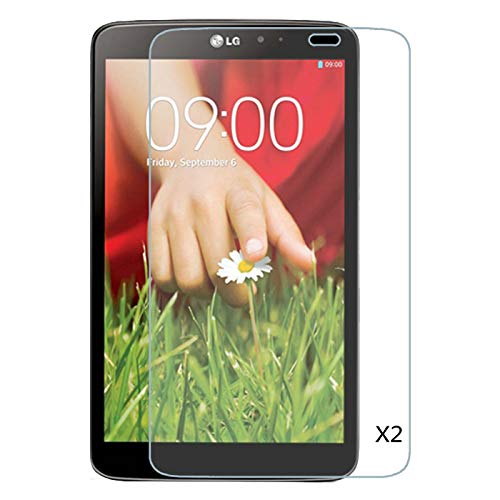 Kepuch 2 Pack Tempered Glass Screen Protector Transparent for LG G Pad 8.3 V500 V510 VK810
