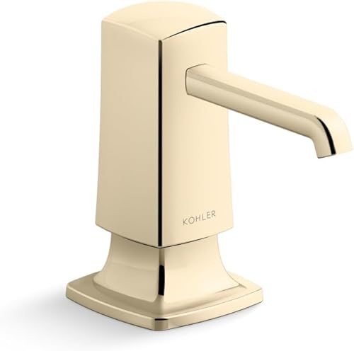 Kohler 35760-AF K-35760-AF Dispensador de jabónloción para pasto, vibrante oro francés