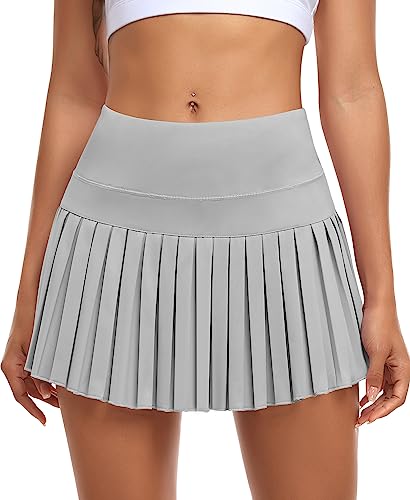 Image of JoyGirl Womens Pleated Tennis Skirt High Waist Golf Skort | Built-in Shorts with Pockets, Mini Athletic Skirt, Breathable, for Tennis Golf Pickleball Workout