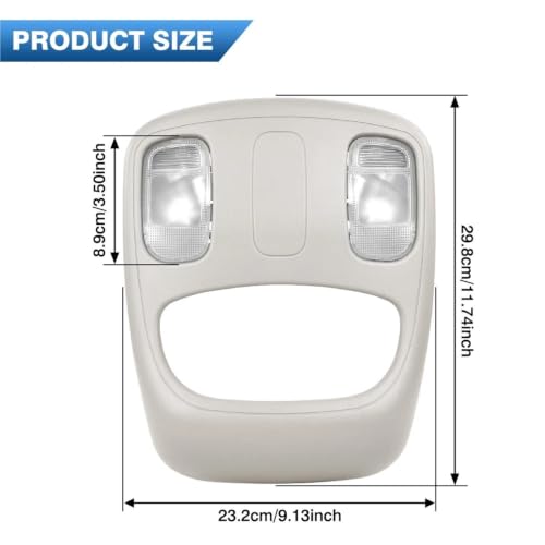 Luz techo interior coche para Dodge Ram 1500 consola superior domo OEM 1DK78BD1AA 6