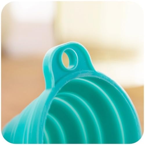 Image of Oblivion Funnel For Kitchen - Silicone Collapsible Foldable Oil Funnel for Dispenser - Food Grade Heat Resistant Liquid Transfer Tool - Space Saving Funnel for Kitchen, Bathroom & Garage (Pack of 1)