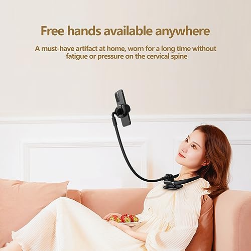 Neck Phone Holder, Mobile Phone Stand, Gooseneck 360 Degree Rotation Adjustable Neck Phone Holder - Image 4
