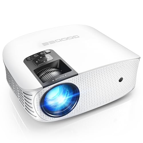 Image of GooDee 4K Smart Projector with 5G WiFi and Bluetooth, Dolby Audio 400 inch Outdoor Movie Projector for Home Theater, Compatible with TV Stick, iOS, Android
