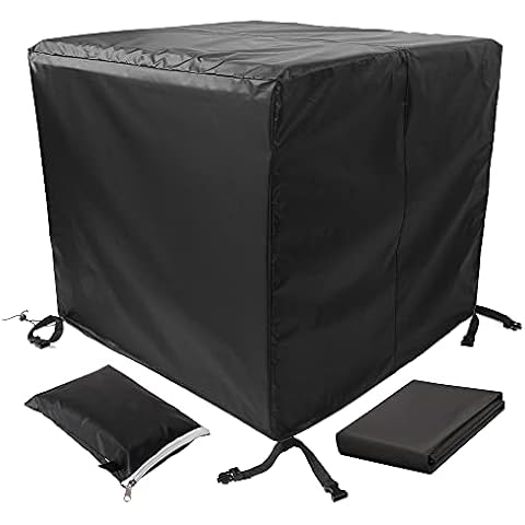 MEEYI Rectangular Patio Set Cover 80x80x80cm with Air Vent Outdoor Furniture Covers 420D Oxford Fabric Waterproof Windproof Anti-UV for Table Chair Sofa Outdoor Covers Protective Cover