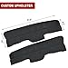 Front Door Panel Insert Cover Replacement for Honda Pilot 2009 2010 2011 2012 2013 2014 2015, Left and Right Side, Vinyl Leather Upholstery, Anti-scratch, Black