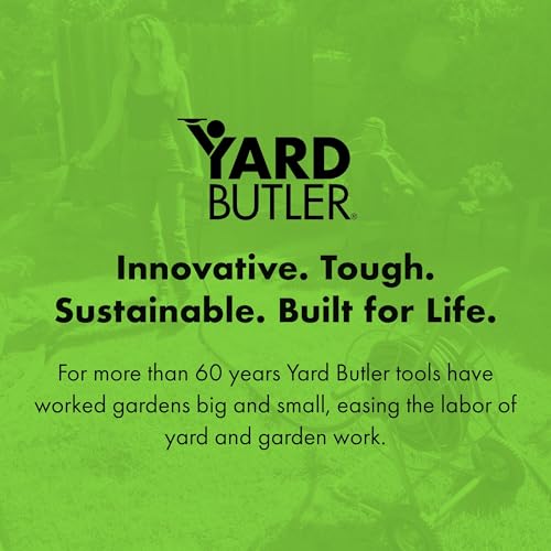 Yard Butler Hose Reel Cart with Wheels Heavy Duty 200 Foot Metal Hose Reel Suitable for Gardens, Lawns and Outdoor - IHT-2EZ