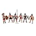 BOHS Medieval Spartan Army Warriors Rome Empire Gladiator Soldiers with Weapon or Shield Action Figures Toy