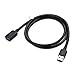 Cable Matters 5Gbps USB Extension Cable - 6ft, USB 3.0 Extension Cable, Male to Female USB3.0 Extender, Compatible with Webcam, VR Headset, Printer, Hard Drive, Black