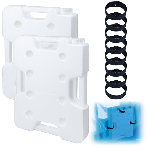 Feoang 2 Pack Pool Ladder Weights, Heavy Duty 26LBS HDPE Pool Step Weights to Prevent Floating, Reusable Swimming Pool Stair Weights Anchor Sand Bag with 8 Adjustable Straps for Above Ground Pools