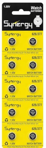 Image of Synergy LR626 /377 Watch Battery, Pack of 10