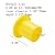 Tsnamay 30Pcs Plastic Mushroom Rebar Safety Caps For 0.63"/16mm to 0.98"/25mm Diameter Rebar Stake,Yellow