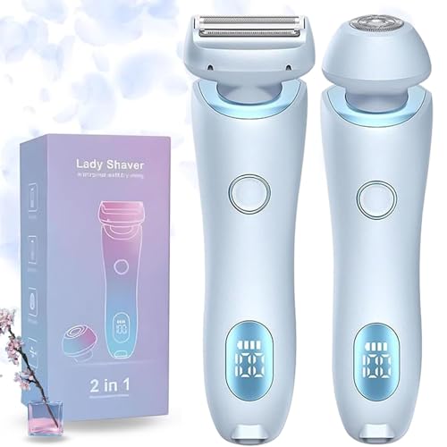 Genérico Duskofficial Razor, Duskofficial The Glide Pro 3.0 Premium Shaver, 2 in 1 Electric Razors, Wireless Bikini Trimmer, Ipx7 Waterproof Wet Dry (1pcs*Blue)