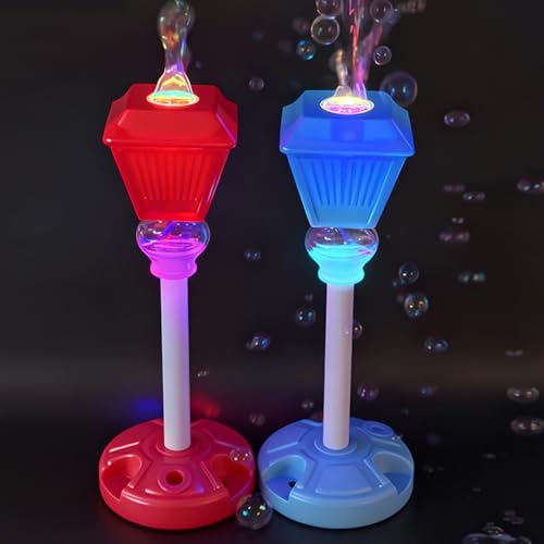 Máquina de burbujas telescópica Brrnoo roja desmontable con luz y sonido