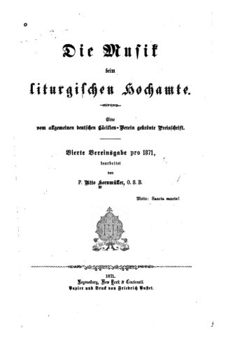 Preisvergleich Produktbild Die Musik beim liturgischen Hochamte