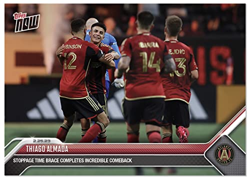 2023 Topps Now Thiago Almada #4- Stoppage Time Brace