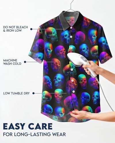 Image of 99TIMORO Fathers Funny Mens Hawaiian Shirt, Movie Button Down Short Sleeve Top, Father Day Summer Gifts