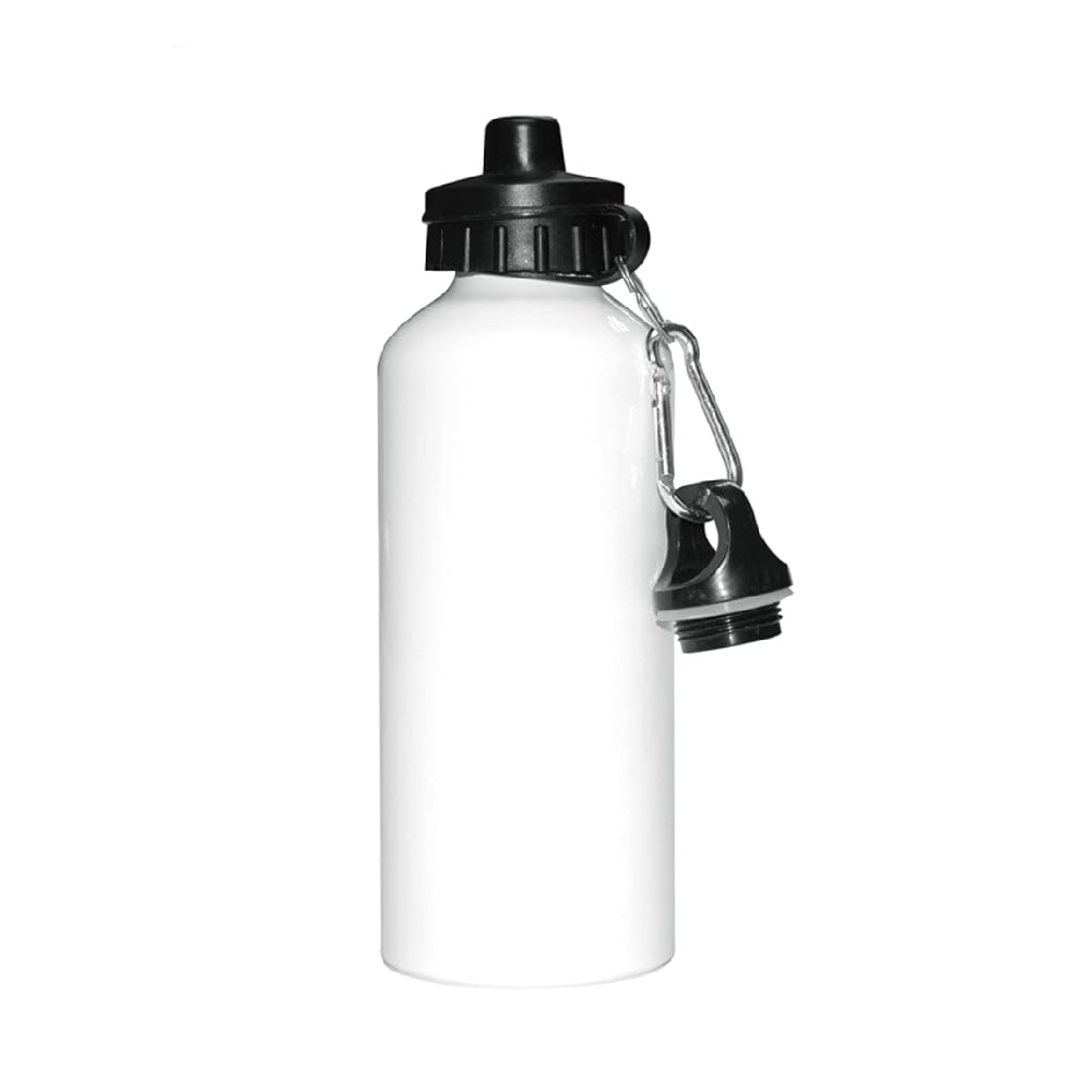 Sublimation Water Bottles - Two Lids - 400ml - White