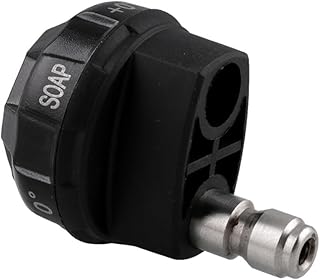 OFFSCH Bocal de arruela 6 1 Lavadora de pressão Lavadora de pressão elétrica Máquina de lavar de alta pressão Bico de pulverização de alta pressão Bico de pulverização de alta pressão 6 em 1 Bico de pulverização Cabeça de espuma