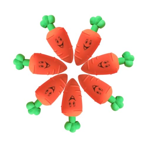 CHICAMPERA 16個 かわいいキャラクター食べ物消し 用絵画と幼稚園向けニンジン形消し 柔らかく使いやすい学用品プレゼントやパーティー景品に