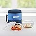 Borosil Prime Glass Lunch Box Set of 2, 400 ml, Round, Microwave Safe Office Tiffin