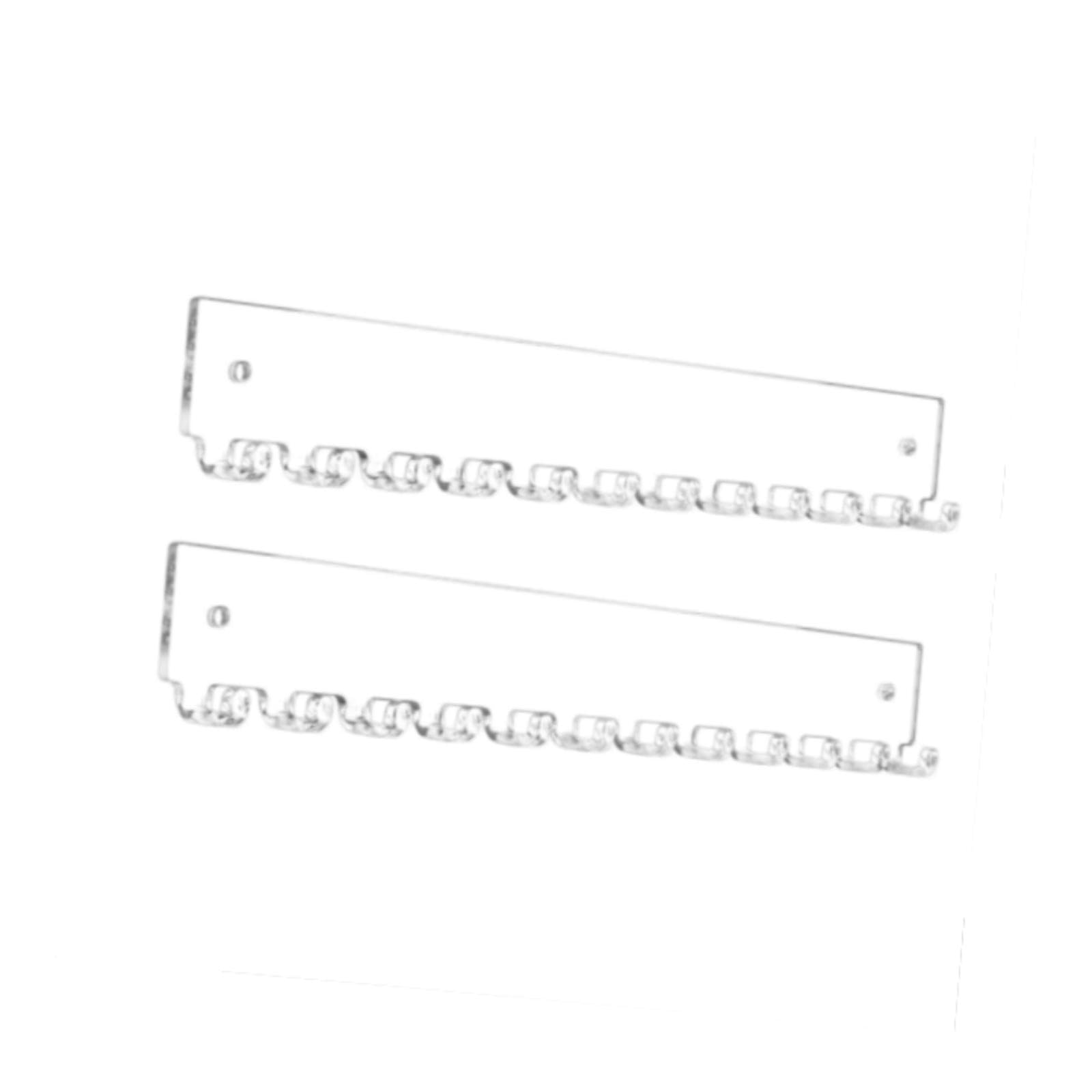 Twisaxc Wall Mount Necklace Holder Organizer Premium Acrylic Jewelry Storage Offering Ample Space For Dangle Earrings And Necklaces Dangle Earrings Anklet