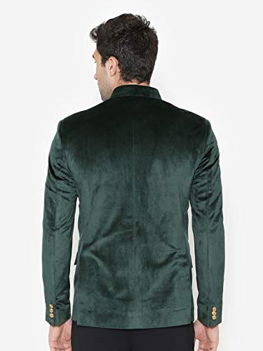 WINTAGE Velvet Bandhgala with Gold Embroidery3