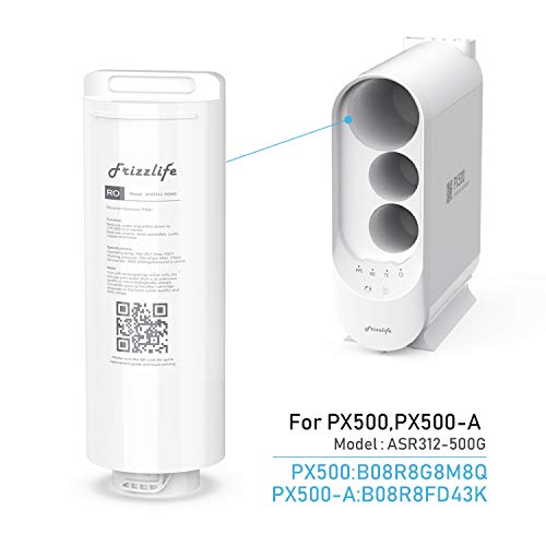 FRIZZLIFE ASR312-500G RO Filter Cartridge for PX500 and PX500-A Water Purifiers (2nd Stage)
| FRIZZLIFE ASR312-500G PX500-A Replacement RO Filter Cartridge for Clean Drinking Water
| FRIZZLIFE ASR312-500G RO Replacement Filter for PX500 Series Water