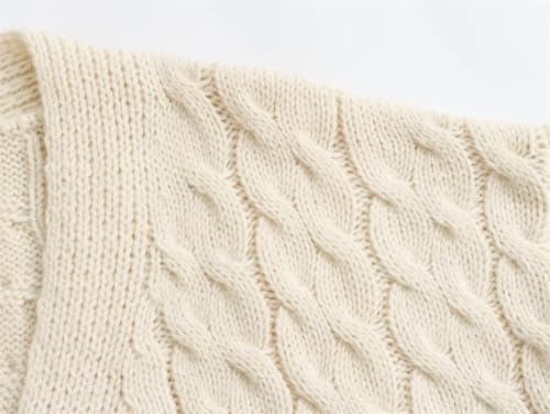 Women V-Neck Cardigan Thick Warm Loose Single Button Daily Casual Loose Fit Sweater Coat3