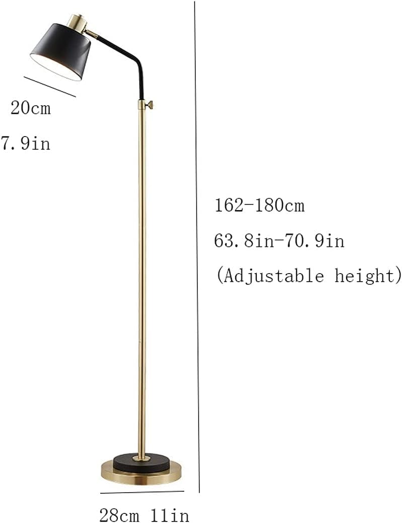 Lampa podłogowa do salonu lampa podłogowa regulowana wysokość lampa podłogowa metalowy klosz lampa stojąca wysoki słup lampa lampy podłogowe do salonu sypialni lampa stojąca lampa stojąca