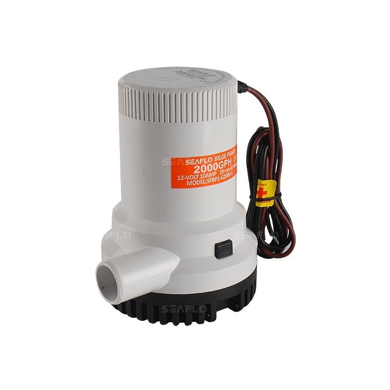 Pompe de cale électrique Seaflo 2000 GPH immergée pour bateau
