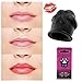Lip Plumper Device Enhancer,Cat's Paw Cute Shape Lip Plumper Device Lip Filler Beauty Pump,Soft Silicone Cute Shape Natural Pout Mouth Tool,Sexy Lip Mouth City Lips Full of Charm Lip (Black Cat)